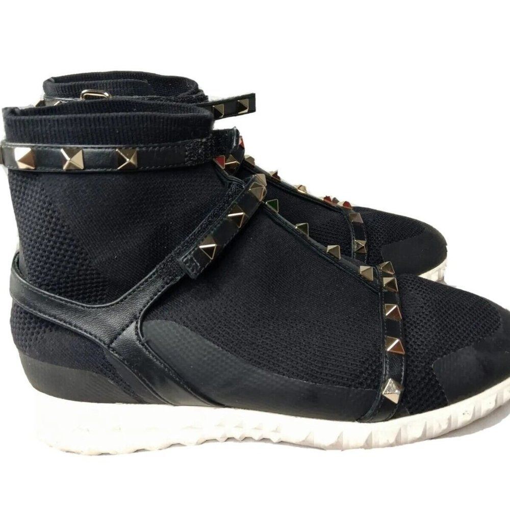 Valentino Garavani Rockstud Body-Tech Sock Sneaker Womens Size 7 Shoes EU 37